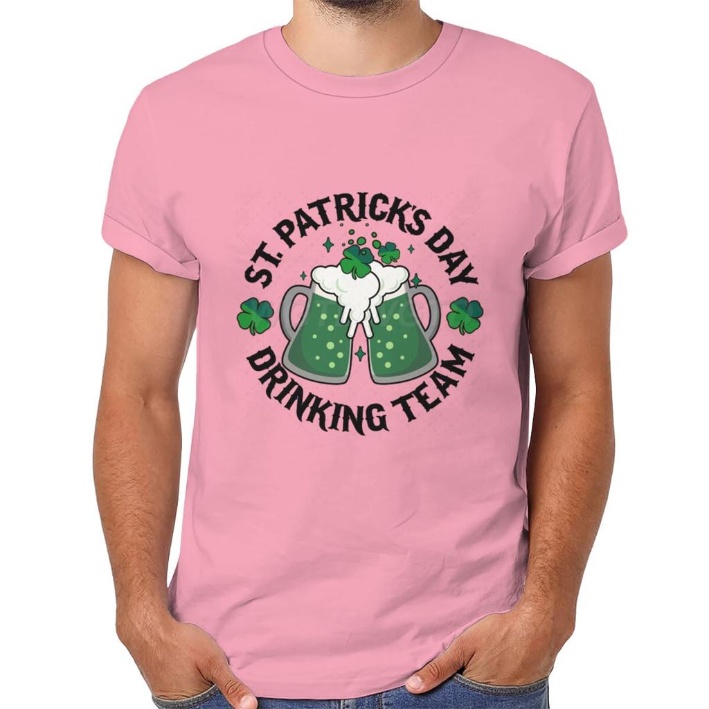 St Patricks Day Drinking Team Tshirt Funny Irish Drinking Team Unisex Tshirts Happy Go Lucky Green Beer Unisexs Clothes