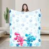 Soft Warm Blanket Airplane Travel Blue's Clues Collage Throw Blanket Cartoon Flannel Bedspread For Couch Chair Sofa Bed Sofa Bed