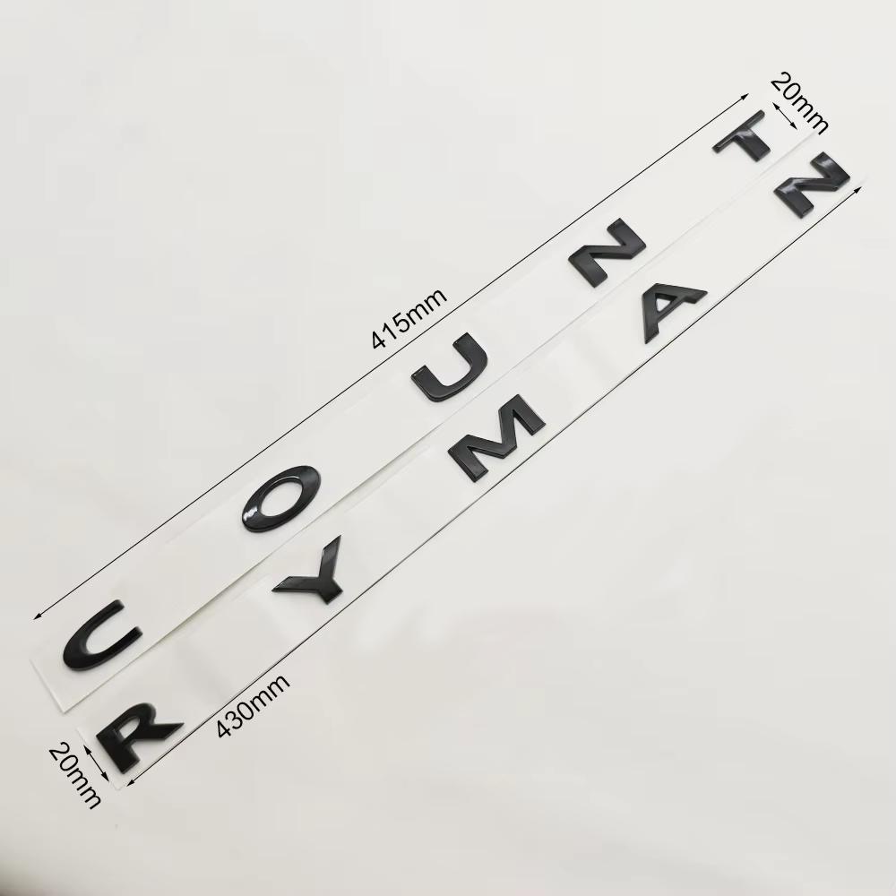 3D ABS Schwarz Auto Buchstaben Countryman Logo Kofferraum Emblem Abzeichen Aufkleber für Mini Countryman R60 F60 U25 Cooper Aufkleber Zubehör