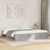 Bed Frame Concrete Grey 200x200 cm Engineered Wood