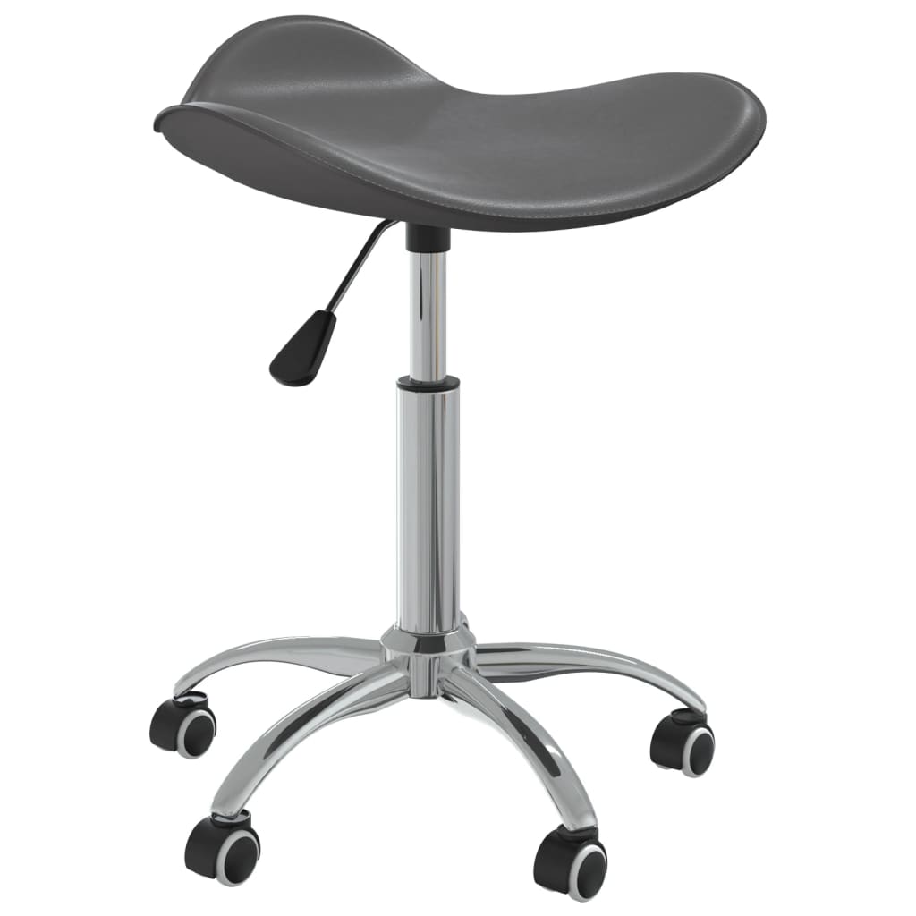 Dining Room Chair Swivel Grey Faux Leather