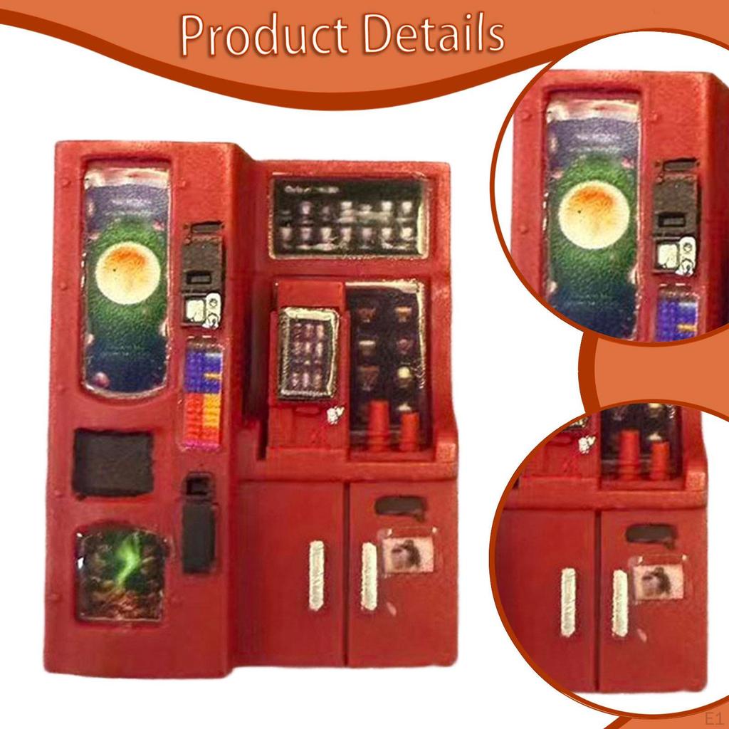 Mini Beverage Machine Model Scene Props 1/64 Realistic Dollhouse Home Accessories Vending Equipment