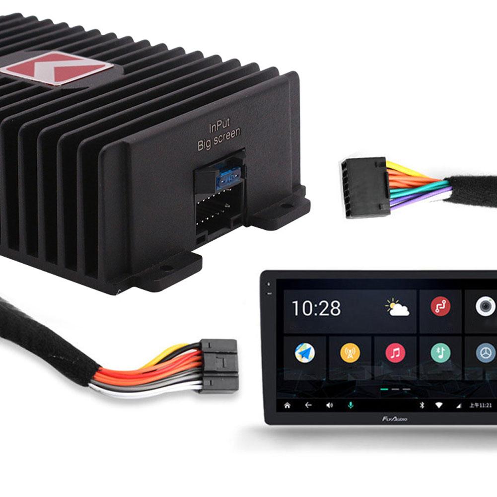 Android Navigasyon DSP Amplifikatör Kutusu, Araba Stereo Ses 4 x 80W Yüksek Güçlü Ses Yükseltme DSP Amplifikatör Kutusu, Alüminyum Kabuk