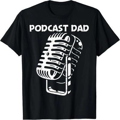 Funny Podcast Design For Dad Father Podcaster Podcast Host T-Shirt