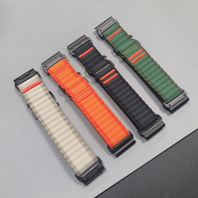 For Garmin Fenix 8 Pro 26mm 22mm Quick Fit Nylon Strap Fenix 7X 7 6X 6 3HR/Instinct 3 2X Bracelet Epix Pro Hook Loop Watch Band