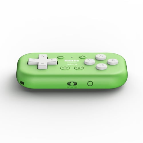 8BitDo Micro Bluetooth gamepad kapesní mini ovladač pro Switch, Android, Raspberry Pi, podporuje režim klávesnice (Zelená)