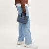 Coach Canvas And Smooth Leather Tote Bag, Shopping Bag, Shoulder Bag, Crossbody Bag, Handbag Small Men's CU299-QBN2V