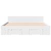 VidaXL Bed Frames with Drawers White 140x200 Cm Engineered Wood, Bed, Storage Bed, Double Bed Frame, Double Bed 3280748