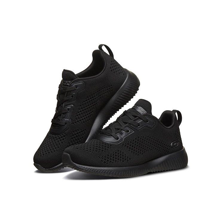 Skechers BOBS SQUAD Abrasion Resistant Abrasion Resistant Low Top Casual Running Shoes Women's Black 32509-BBK