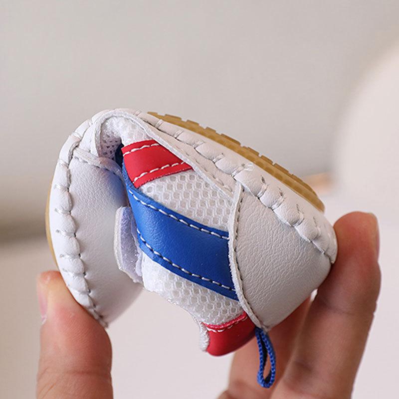 Spring and Autumn New 0-1 Years Old 2 Boys and Girls Baby Toddler Shoes Soft Sole Hollow Mesh Shoes Beginner