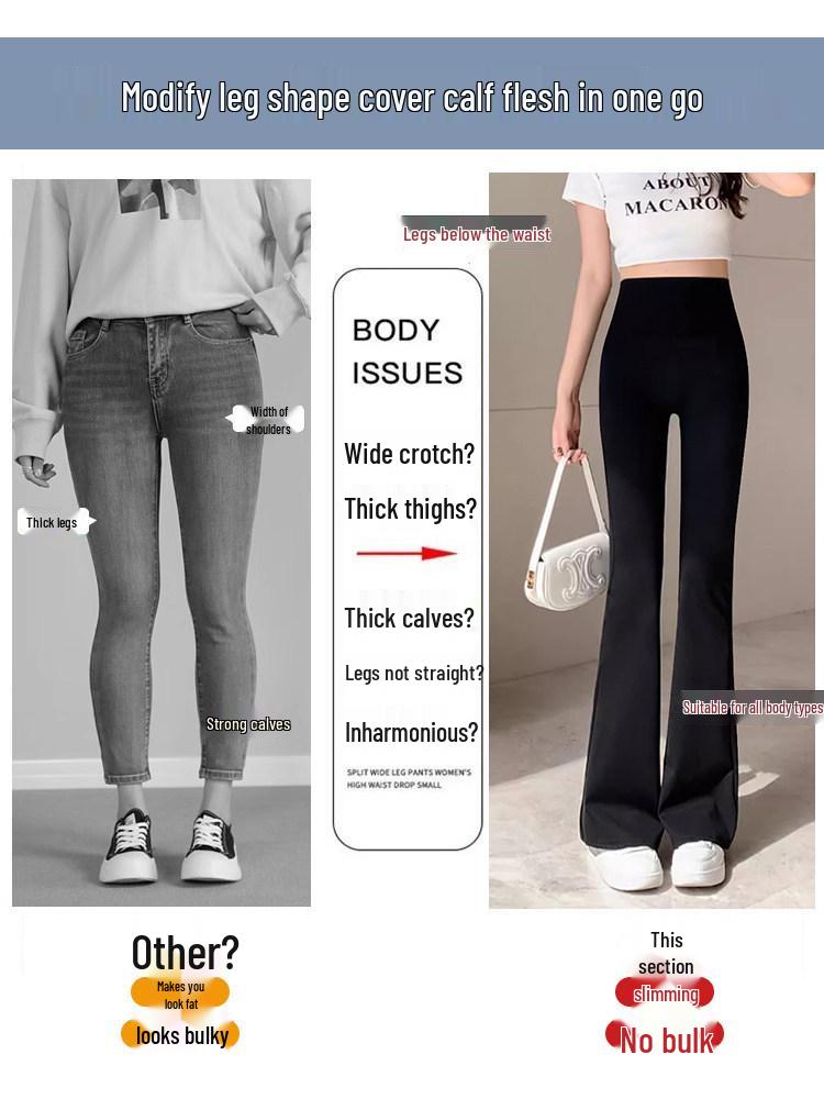 145cm Petite Sand Shark Bell Bottom Yoga Pants - Women's Plus Velvet Fitness Pants for Autumn/Winter