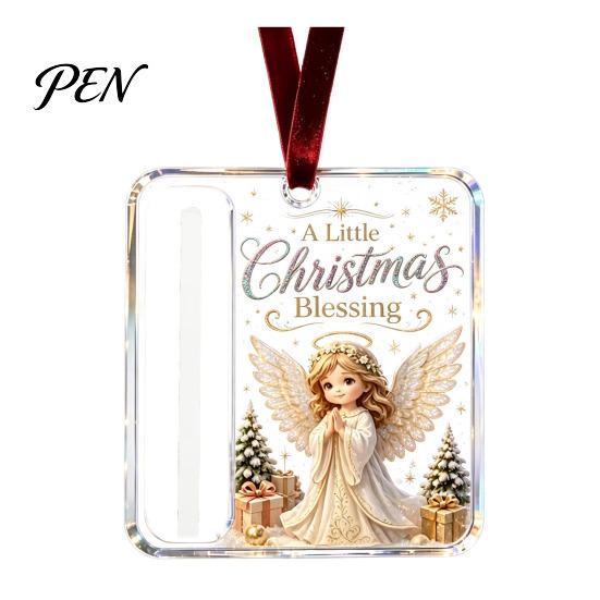 Stocking Stuffer Money Holder Personalized Christmas Cash Ornament, Custom Acrylic Clip for Holiday Versatile Tree Decorations, Unique Hanging