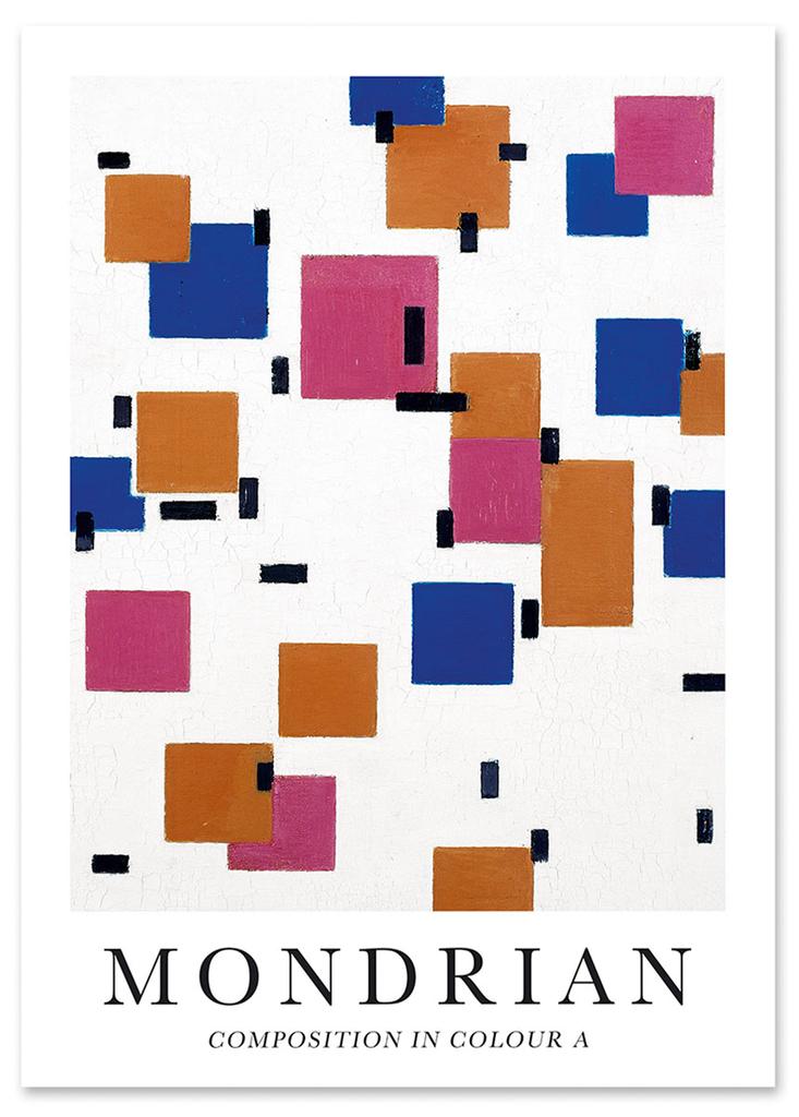 Plakat mondrian obrazy