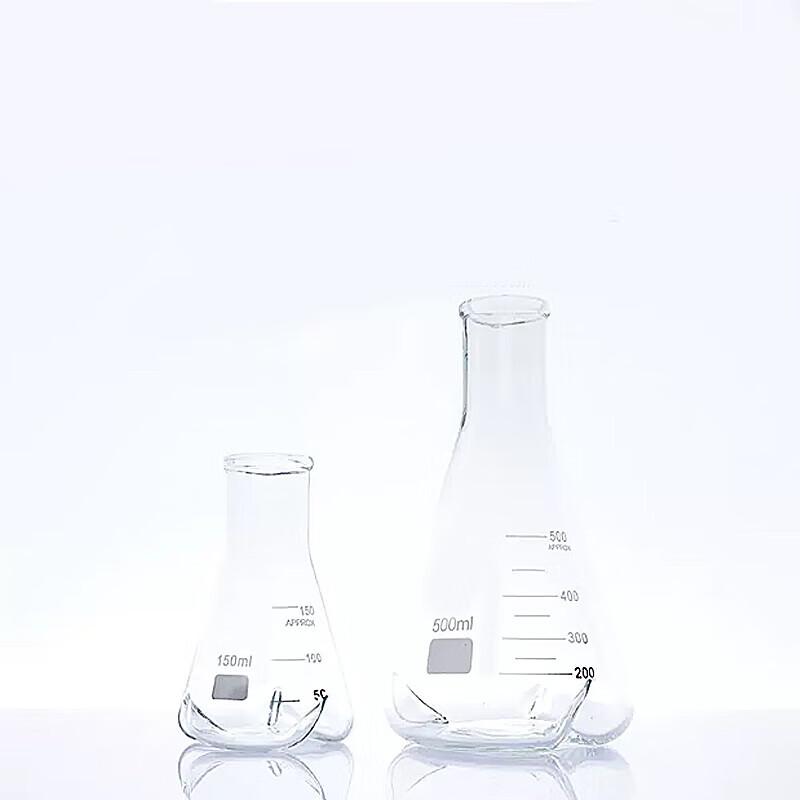 Shu Niu Baffled Glass Conical Flask