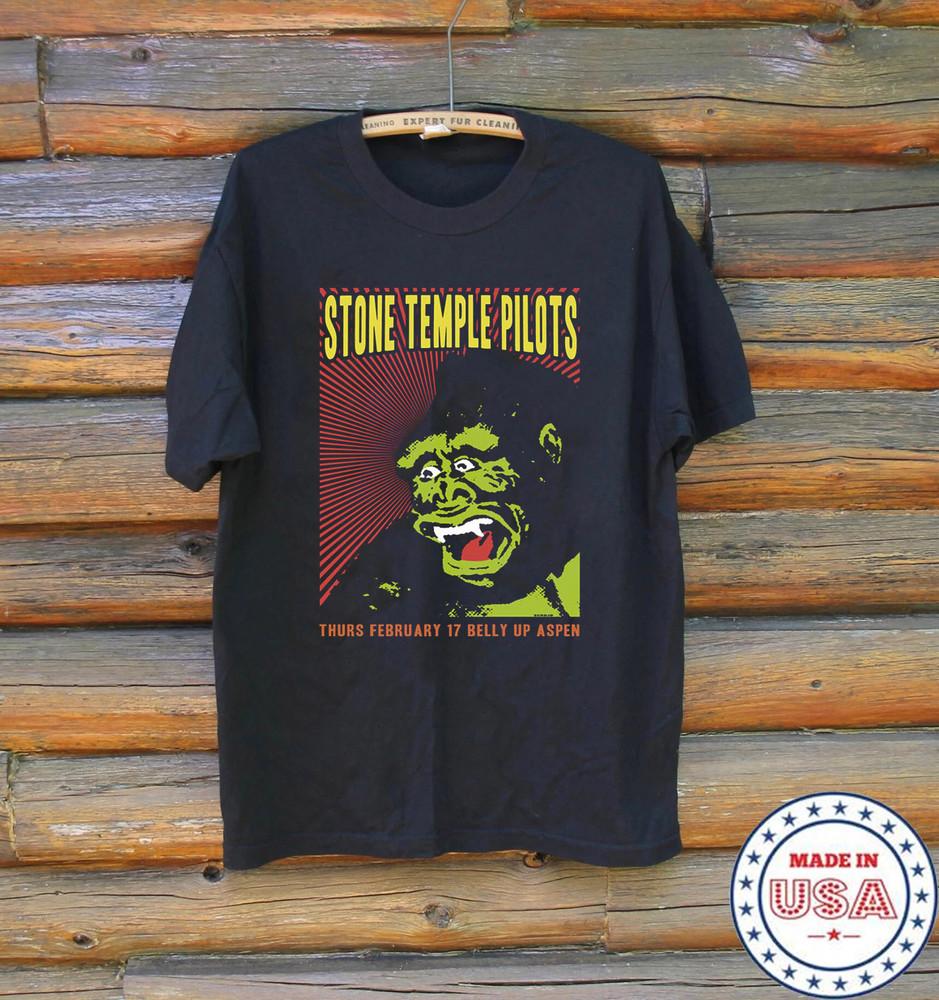 Collection Stone Temple Pilots Band Poster T Shirt Black All Size HH426 Unisex T-Shirt XL 1990₽