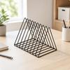 Iron Wire Desktop Organizer Metal Triangular Display Rack Multifunctional NoAssembly