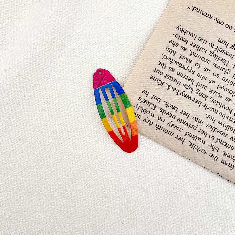 

Красочные детские мультяшные заколки для волос: Набор из 10 мини-клипс Rainbow Water Drop BB