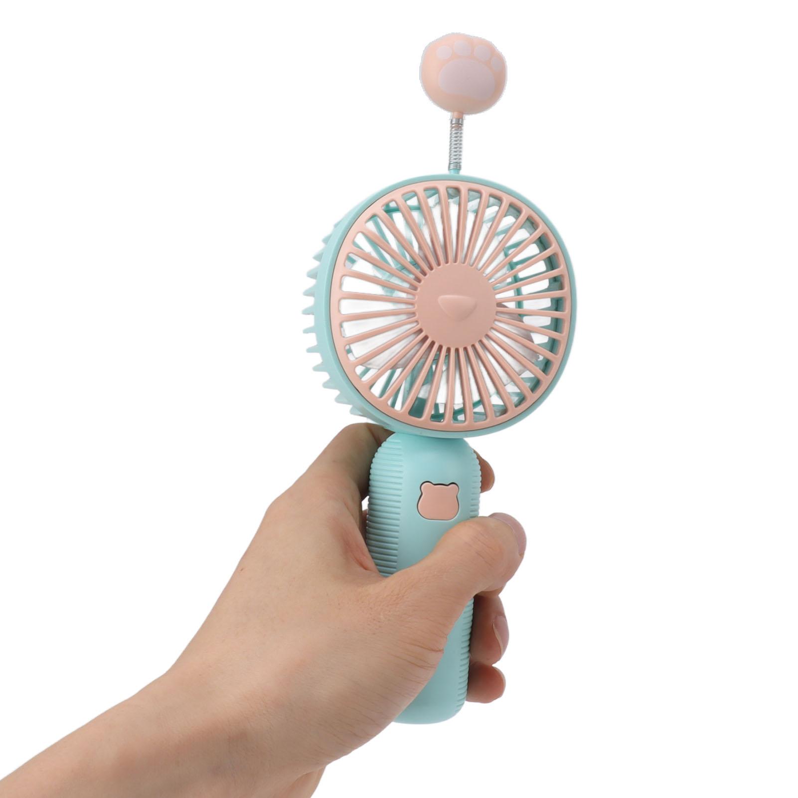 

Handheld Fan USB Rechargeable Portable Desktop Fan with Base for Outdoor Indoor