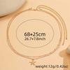Fashionable Double Layer Imitation Pearl Chain Waist Chain for Women Minimalist Sexy Sequin Link Chain Belly Chain Beach Jewelry