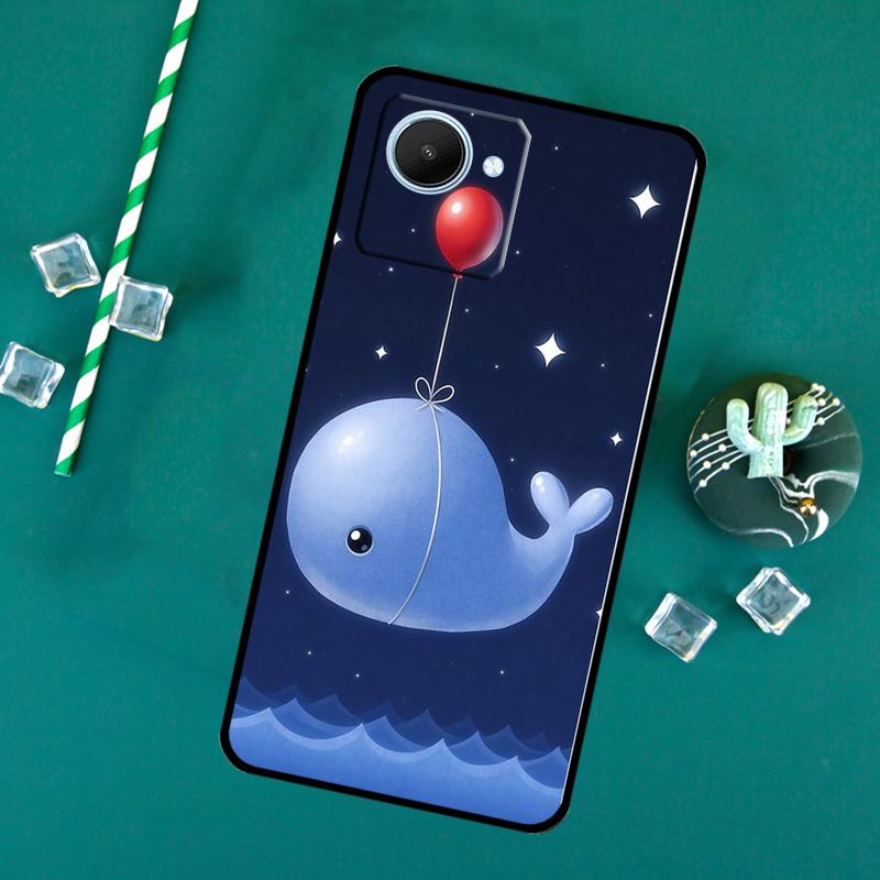 Dream Whale Cartoon For Realme 15 Pro 10 11 12 13 14 Pro Plus GT6 GT7 C61 C67 C63 C71 C55 C51 C65 C53 C75 Case