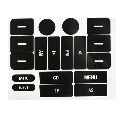 Car Radios Button Repair Sticker Decals For Golf MK5 For Passat Auto Worn Button Repair Stickers Kit Decor