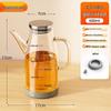 Stainless Steel Glass Oil Pot for Kitchen - Large Oil, Soy Sauce, and Vinegar Container