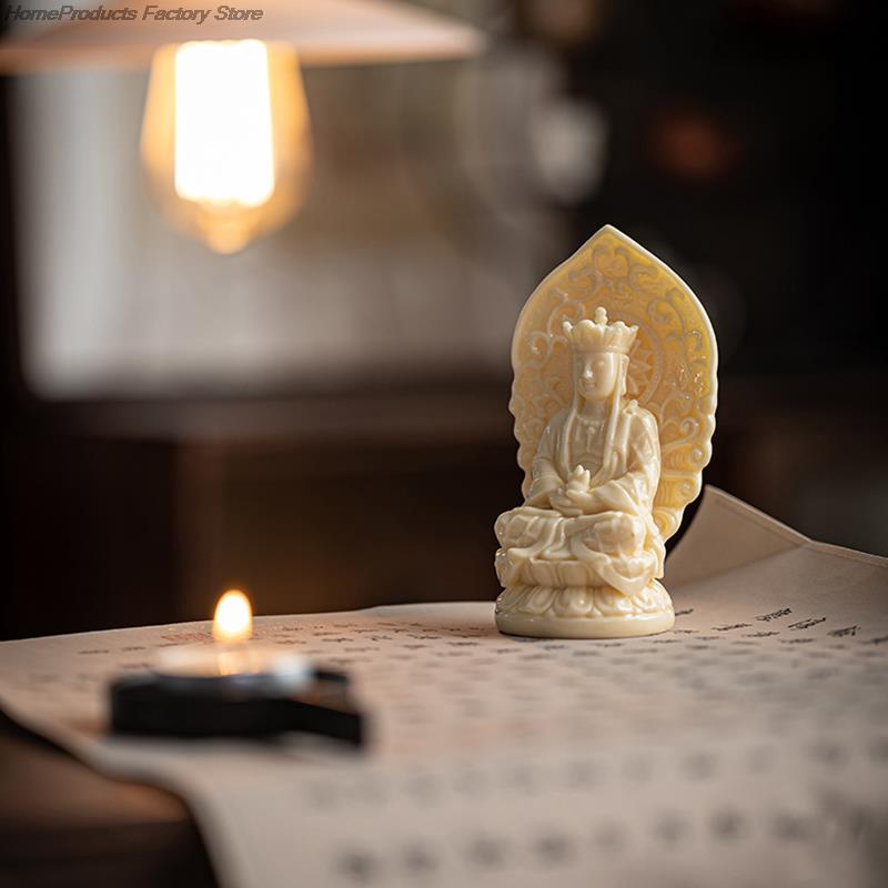Exquisite Medicine Master Buddha Characters Avalokitesvara Statue Ceramic Art Sculpture Buddha Zen Crafts Home Office Decor