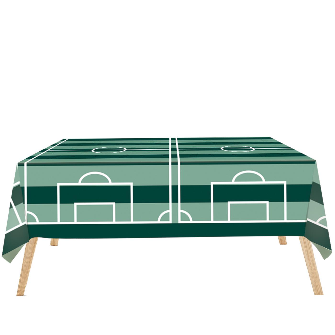 US-Canada-Mexico World Cup Football Tablecloth – Fan Party Decorations & PE Football Background Cloth Football Tablecloth