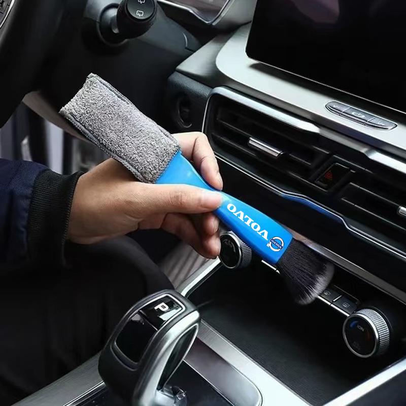Car Interior Cleaning Brush Double-ended Cleaning Tools Air Outlet Dust Removal For Volvo XC60 V50 V70 S90 XC40 S80 T6 V90 S80L WT6