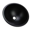 304 Stainless Steel Sink 12in Round 40mm Drain Port Easy To Maintain Large Capacity Bathroom Sink for Boat Caravan RV