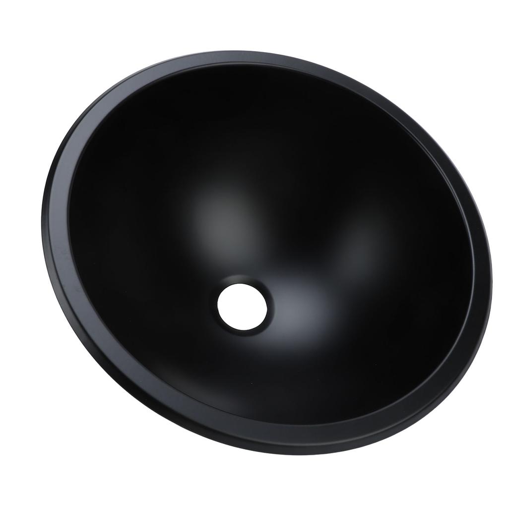 304 Stainless Steel Sink 12in Round 40mm Drain Port Easy To Maintain Large Capacity Bathroom Sink for Boat Caravan RV