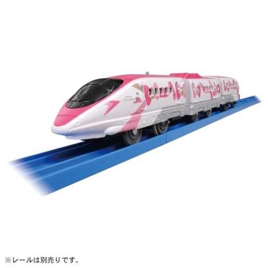 Takara Tomy Plarail S-18 Hello Kitty Shinkansen Train Toy Ages 3 Up Compliant Safety Standards ST Mark Certification.