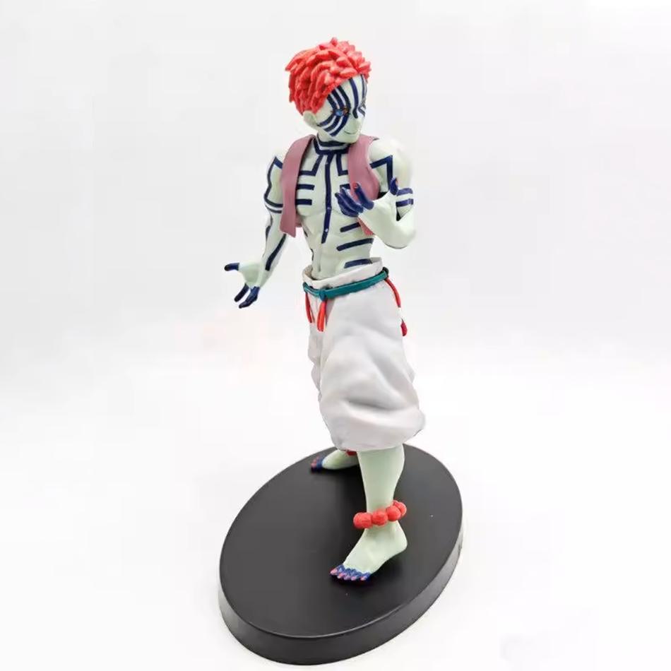 19cm Anime Figure Demon Slayer Figures Slayer Akaza Doll Figurine Warrior Action Figure Model Toys Anime Model Figure Car Doll