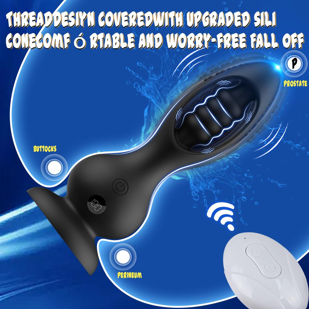 Remote Control Butt Plug for Men Women Hollow Out Anal Vibrator Gay Anal Plug Prostate Massager Adult Sex Toy for Couple