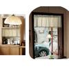 Short Curtain With Colorful Tassels For Home Decors Semi Sheer Window Drape Valance Panel Easy Installation Rod Pocket