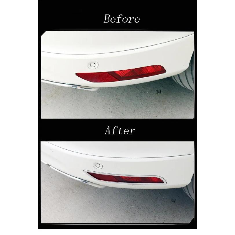 Car Styling Front Fog Lamps Cover Grille Slats Car Fog Lights Cover Decoration ABS Stickers Strips for Volvo XC60 2014-2016 Year