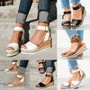 Elegant Women's Ankle Strap Open Toe Platform Wedges Sandals For Summer Comfort