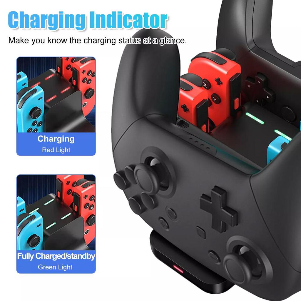 Do kontrolera Nintendo Switch Joy-Con Pro, podstawka ładująca, stacja ładująca