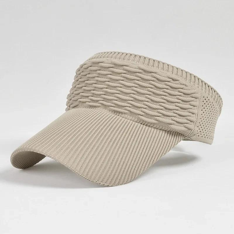 New Women Anti-UV Sun Hats Breathable Adjustable Empty Top Visor Caps for Tennis Golf Running Travel Beach Sport Outdoor Hat hat