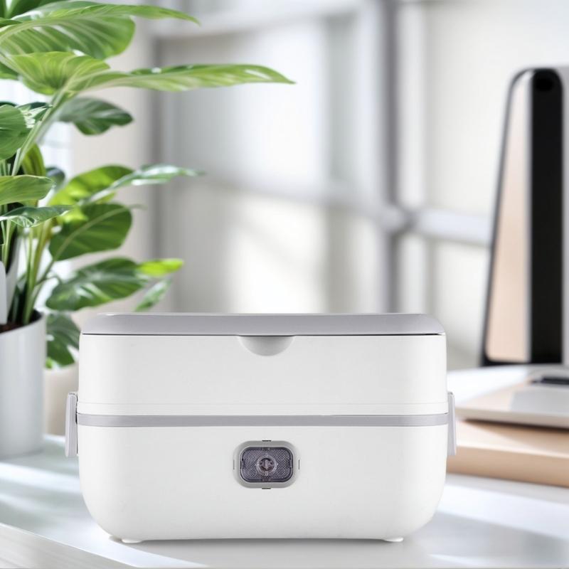 Electric Lunch Box Double Layer Insulated Food Heater for Dormitory Kitchen Office Travel Food Storage Container
