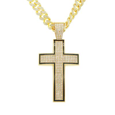 Voll Diamant Zehn Anhänger Kubanische Kette, Europäischer und Amerikanischer Hip-Hop Herren Dominierende Halskette Accessoires, Hipster Personalisierter Hip-Hop Schmuck