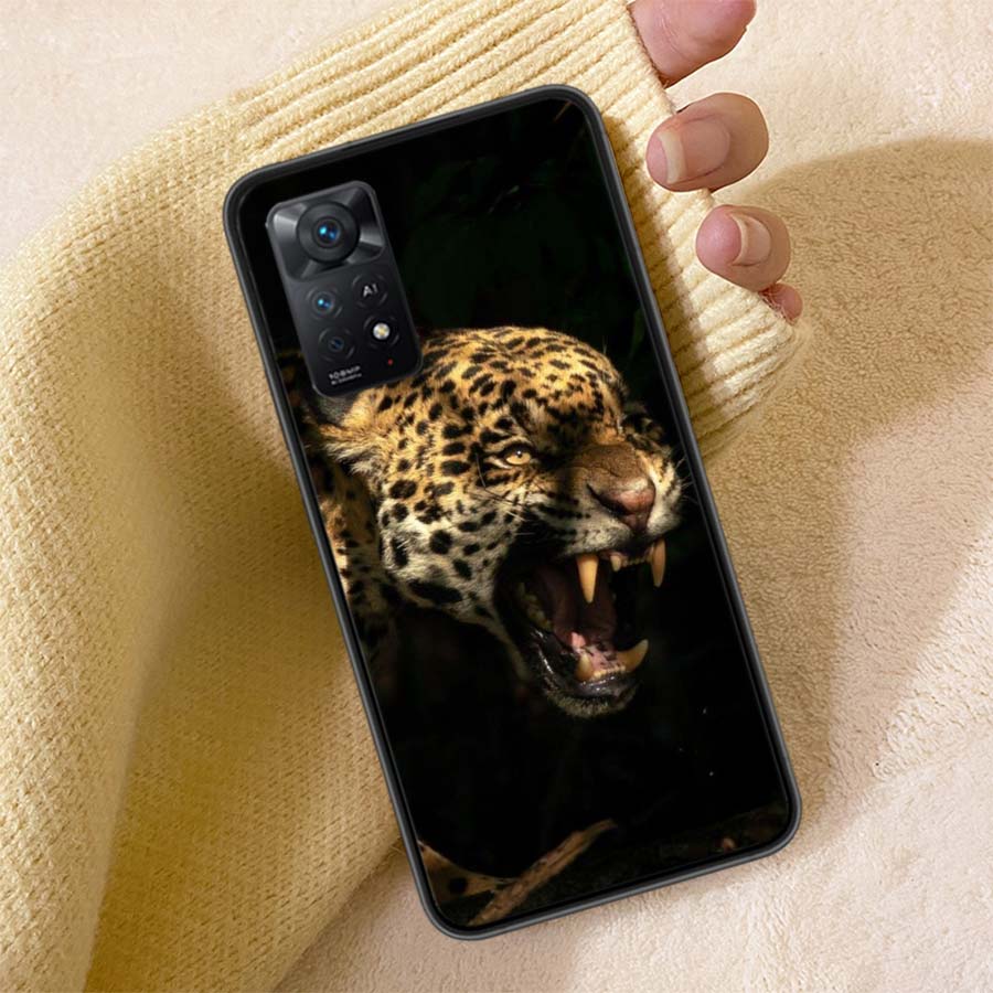 Majestic Leopard Phone Case For Redmi Note 13 14 15 Pro Plus 12 13C 12C 15C 9 10 10C 9T 9C 9A TPU Soft Cover Clear Cell Cases Sh