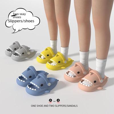 Kinder 3D Hai Rutschfeste Sandalen - Niedliche Sommer Hausschuhe für Eltern und Kinder