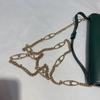 [Pre-Owned] Zumi Metal Double G Buckle Chain Leather Handheld Crossbody Shoulder Bag - Very Good #6YTXIP