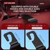 2PCS Universal Car Headrest Hooks- Double Hook Design with Cup Holder for Handbag & Beverage Storage | Fit  Vehicles  Organizer