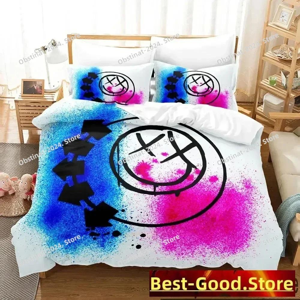 Juego de Cama Impresión 3D Top Blink-182 Niños Jóvenes Niñas Jóvenes Individual Doble Queen King Medidas Suave Funda Nórdica Funda de Almohada Cama Para niños Adulto