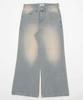WEGO Men's Flared Denim Pants, Size M, Lightly Denim Finish, Streetwear, Fall/Winter Clothing, Gift