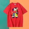 Chinese New Year Family T-Shirts: Year of the Horse Red Zodiac Design, Matching for Parent-Child Festive Party.
