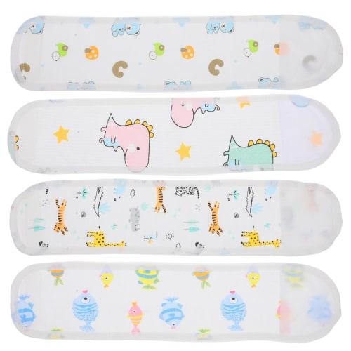 

Healeved Бандажи для живота для новорожденных, Охлаждающая поддержка живота, Набор из 4 штук, Хлопок, Регулируемые размеры, Милый мультяшный дизайн