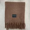 Autumn and winter Ankela red wool scarf women's new solid color thickened warm scarf high-end simple and versatile shawl